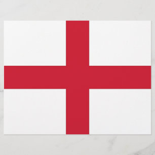 Papier En-tête avec Drapeau d'Angleterre