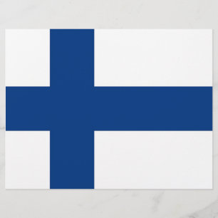Papier En-tête avec Drapeau de Finlande