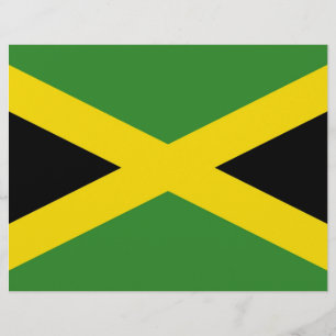 Papier En-tête avec Drapeau de Jamaïque