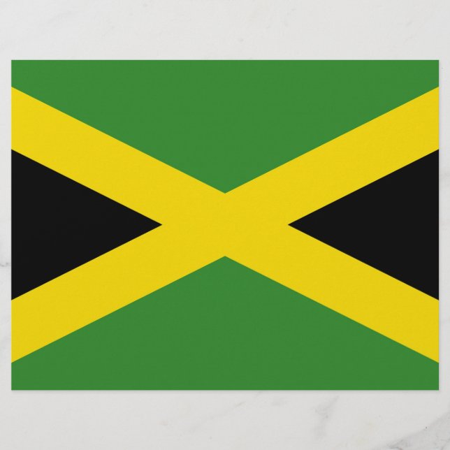 Papier En-tête avec Drapeau de Jamaïque (Devant)