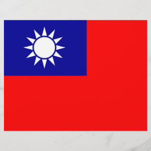 Papier En-tête avec Drapeau de Taïwan
