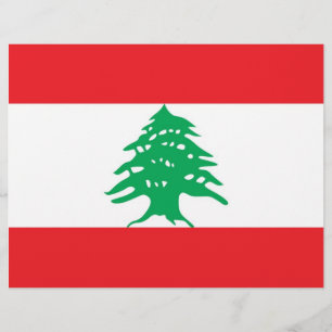 Papier En-tête avec Drapeau du Liban