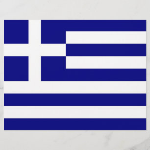 Papier En-tête avec le drapeau de la Grèce