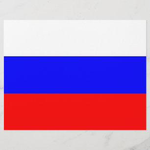 Papier En-tête avec le drapeau de la Russie