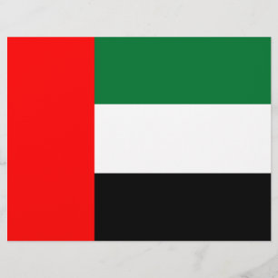 Papier En-tête avec le drapeau des Émirats arabes unis