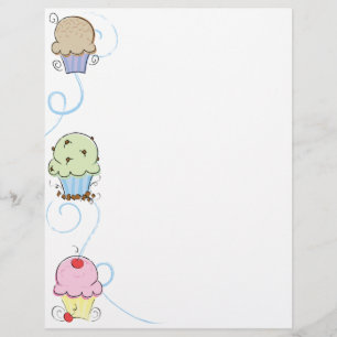 Papier En-tête Cupcake