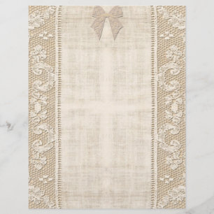 Papier En-tête de la dentelle vintage