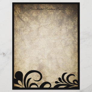 Papier En-tête de la lettre à balayage sophistiquée