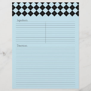 Papier En-tête de la lettre Jacquard bleu