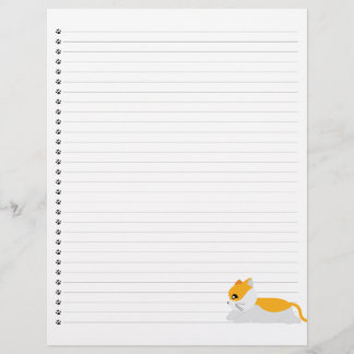 Papier En-tête de la lettre liée à Kitty Cat