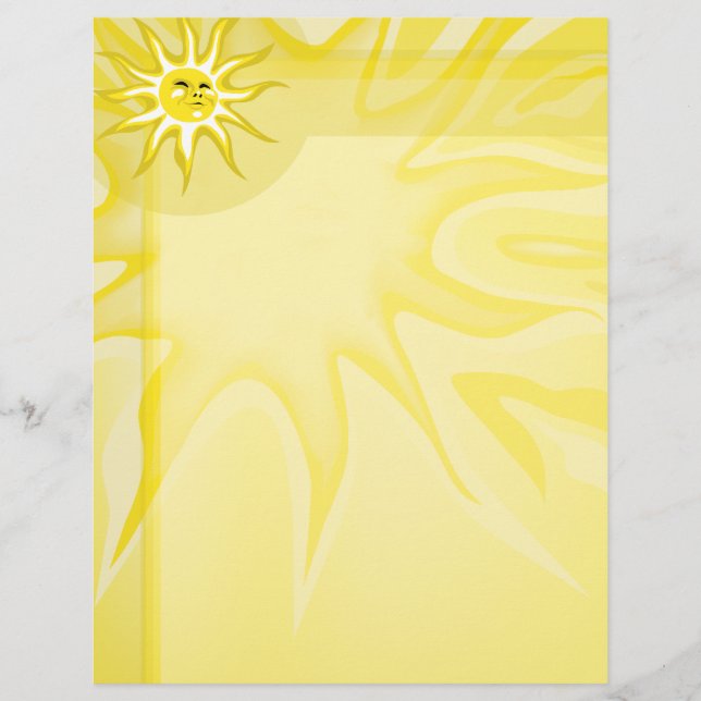 Papier En-tête de la lettre Sunshine Sunshine (Devant)