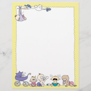 Papier En-tête de la nouvelle lettre pour bébé