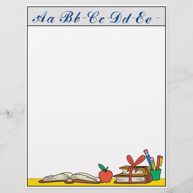 Papier En-tête de l'enseignant (Devant)