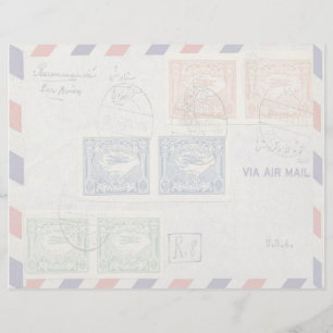 Papier En-tête de l'enveloppe du courrier aérien