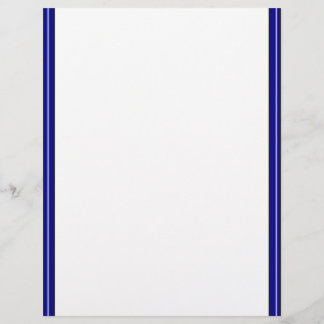 Papier En-tête de lettre à bordure bleue double