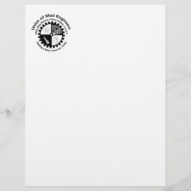 Papier En-tête de lettre de Mad Engineers (Devant)