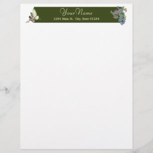 Papier En-tête de lettre Fée & Papillons