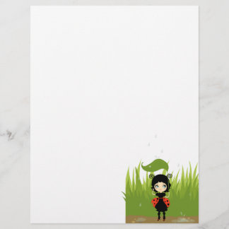 Papier En-tête de lettre Ladybug 1