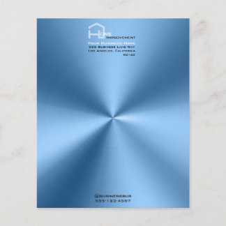 Papier En-tête de lettre minimaliste bleu moderne simple