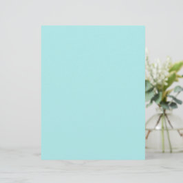 Papier En-tête de lettre turquoise légère