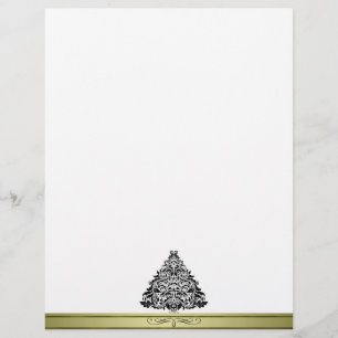Papier En-tête de Noël Arbre décoratif