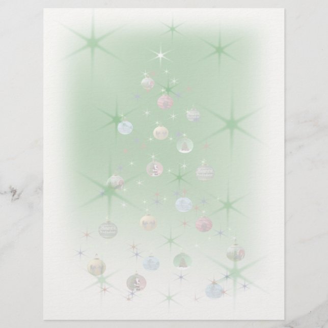 Papier En-tête de Noël de l'arbre creux (Devant)