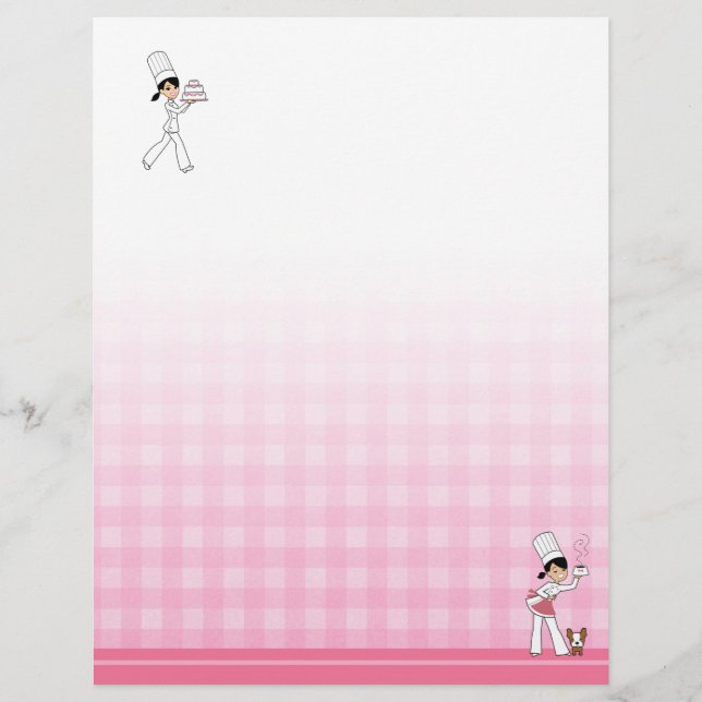 Papier En-tête décoré pour classeurs de recettes #2 (Devant)