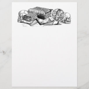 Papier En-tête des connaissances et de la mort