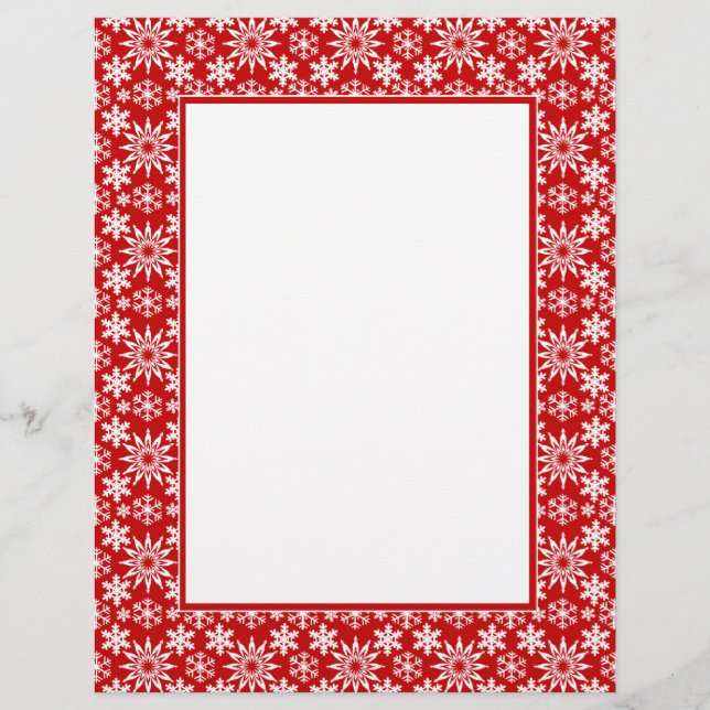 Papier En-tête des fêtes d'hiver (Devant)