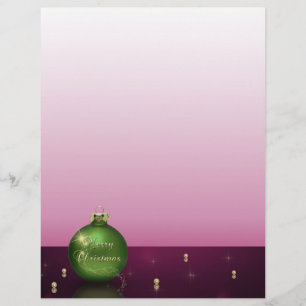 Papier en-tête d'ornement de Noël étincelant