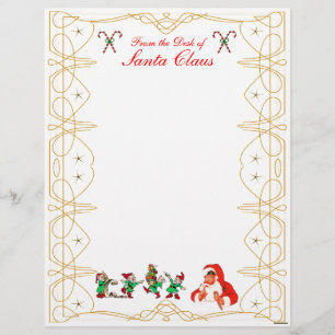 Papier En-tête du bureau du Père Noël