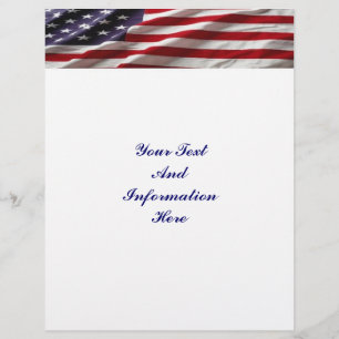 Papier En-tête du drapeau américain