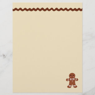 Papier en-tête en pain d'épices