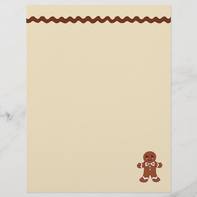 Papier en-tête en pain d'épices (Devant)