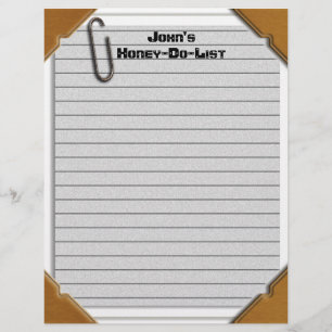 Papier en-tête Honey-Do-List