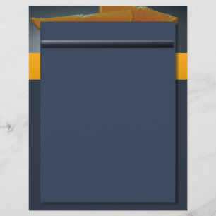 Papier En-tête orange de minuit