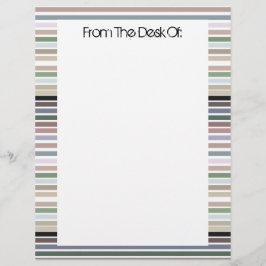 Papier En-tête personnalisé avec rayures