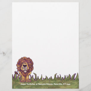 Papier En-tête personnel Lion
