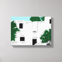 Papier en toile /Monastère de Paleokastro Grèce
