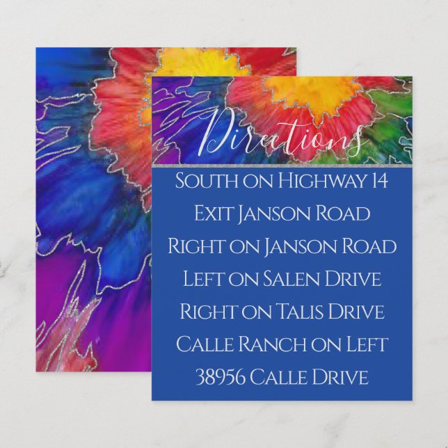 Papier Enceintes couleur Bat mitzvah à barres BM/directio (Devant / Derrière)