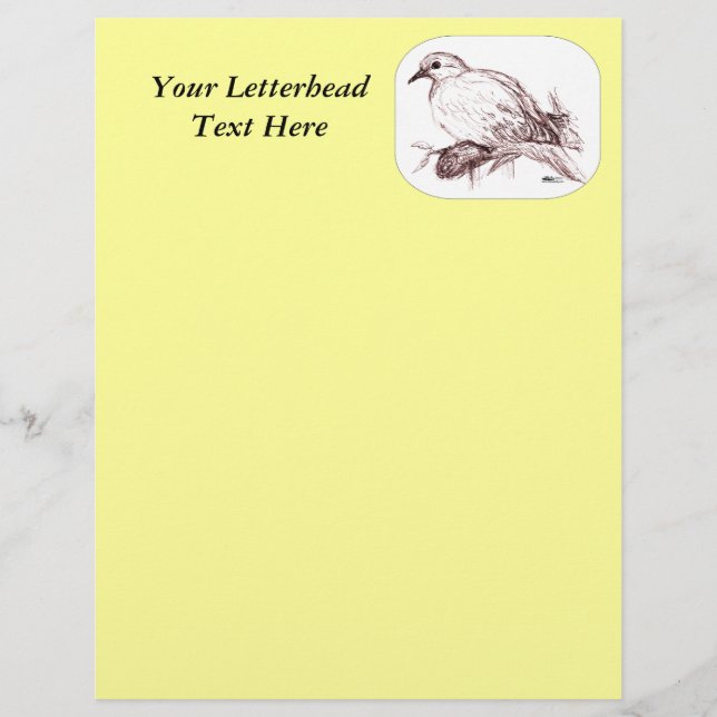 Papier Enfant de colombe en deuil (Devant)