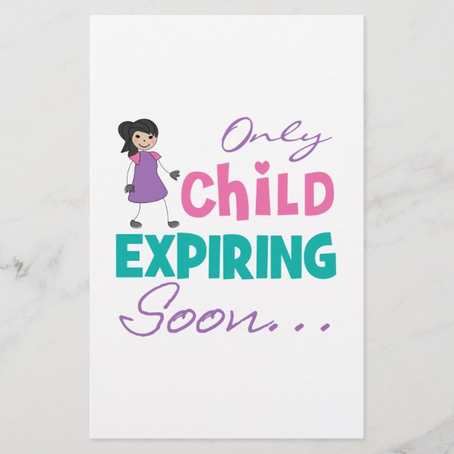 Papier Enfant Expirant Bientôt (Devant)