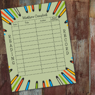 Papier Enfants Lecture Journal Homeschool Lecture Livres