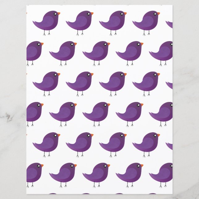 Papier Enfants mignonette birdy (Devant)