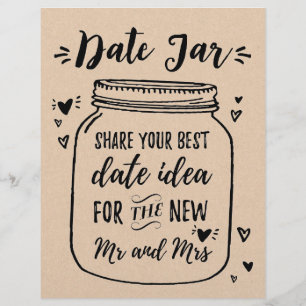 Papier ENSEIGNE pour jeu Pot de Date, Enterrement de Vie