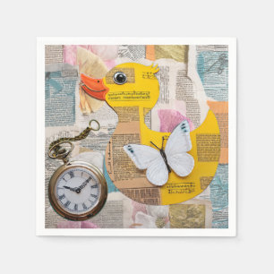 Papier-Enten-Serviette Serviette