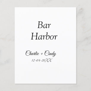Papier enterrement de vie de jeune fille à Bar Harbor dem