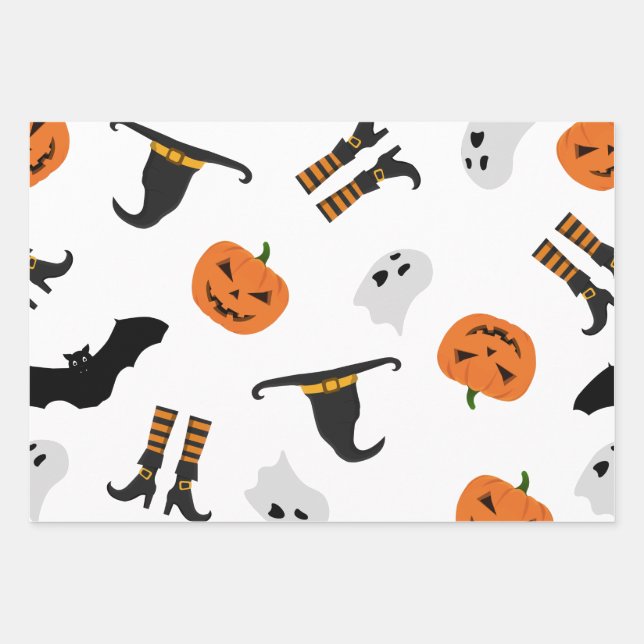 Papier enveloppant avec Motif Halloween (Devant)
