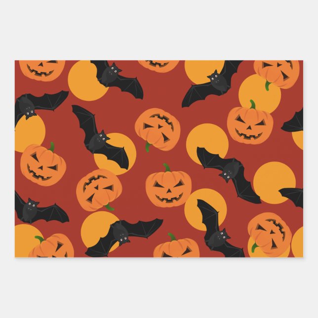 Papier enveloppant avec Motif Halloween (Devant)