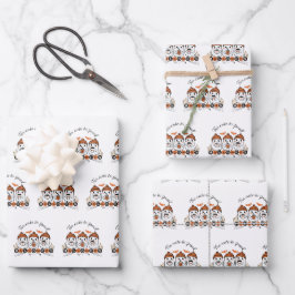 Papier enveloppant d'Halloween trop mignon pour pa